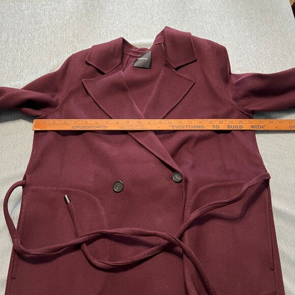 THEORY CLAIRENE NEW DIVIDE WOOL CASHMERE COAT SIZE M - Picture 6 of 8